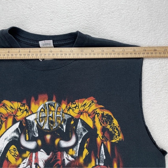Vintage Pantera Tour T Shirt Men’s Size Large  2001 Real Steel Tour Sleeveless - Picture 6 of 11
